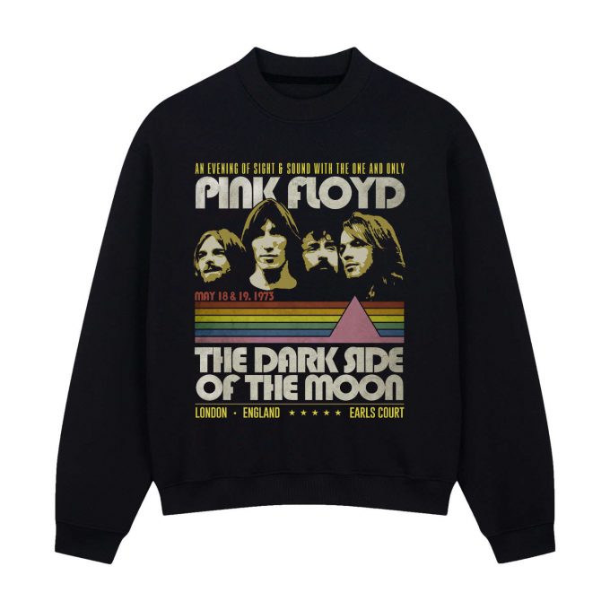 The Dark Side Of The Moon May 1973 Concert Earl Court London Tour Pink Floyd Shirt 4
