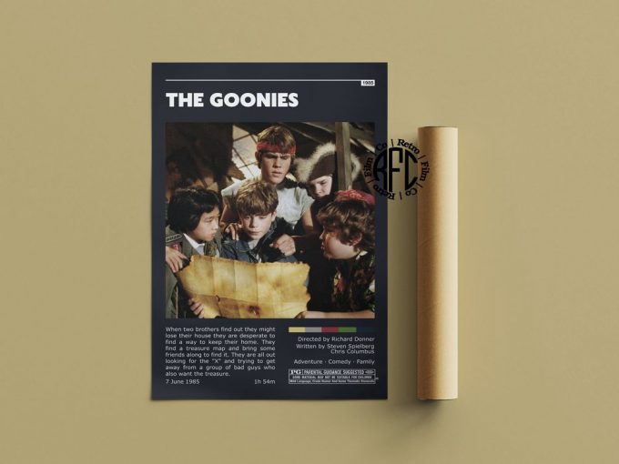 The Goonies Retro Movie Poster For Home Decor Gift Print | Minimalist Movie Poster For Home Decor Gift 6