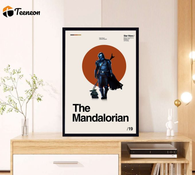 The Mandalorian Movie - George Lucas Film - Retro Movie Poster For Home Decor Gift - Minimalist Art - Vintage Poster For Home Decor Gift - Modern Art - Wall Decor - Home Decor 1