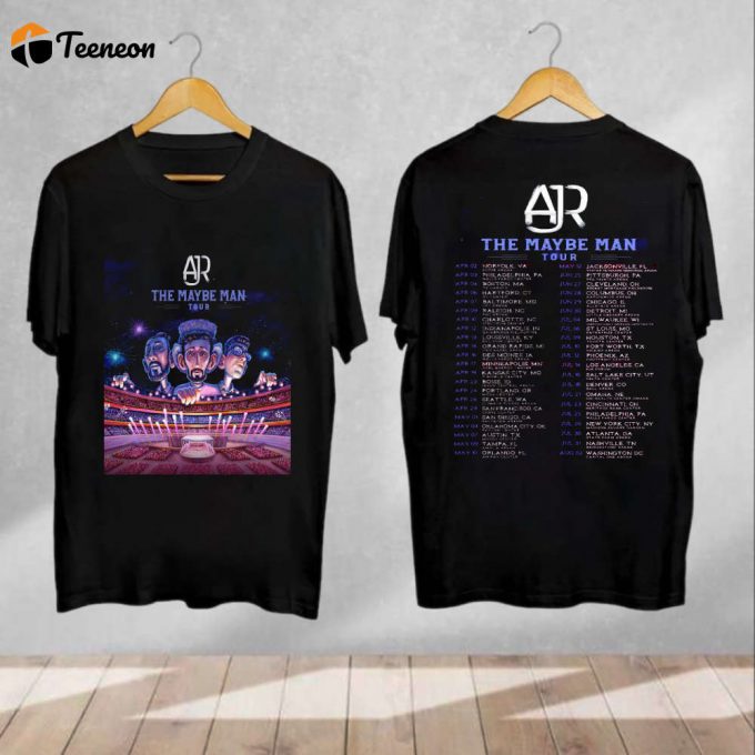 Ajr 2024 Maybe Man Tour Shirt - Official Fan Merch &Amp;Amp; Gifts 1