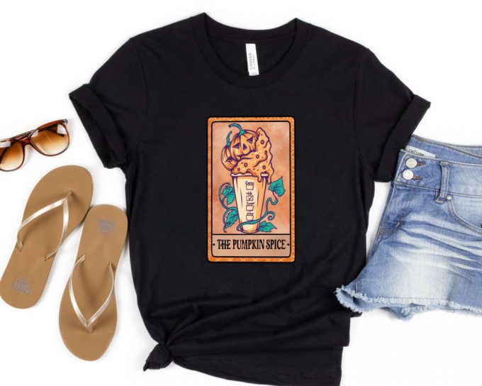 The Pumpkin Spice Tarot Card Shirt, Witch Gift Shirt, Witchy Vibes, Tarot Card Shirts, Tarot Card Gifts, Pumpkin Spice Shirts, Fall Tee 2