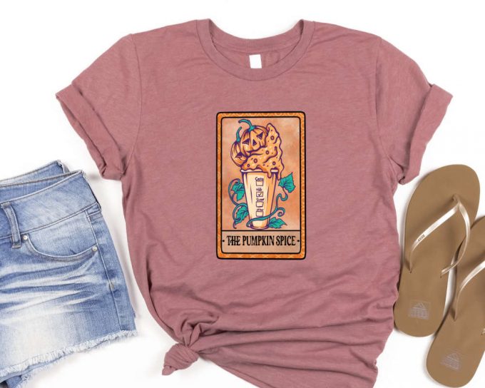 The Pumpkin Spice Tarot Card Shirt, Witch Gift Shirt, Witchy Vibes, Tarot Card Shirts, Tarot Card Gifts, Pumpkin Spice Shirts, Fall Tee 4