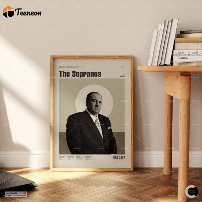 The Sopranos, Tony Soprano, Retro Modern, Vintage Inspired Poster For Home Decor Gift, Mid Century Poster For Home Decor Gift 1