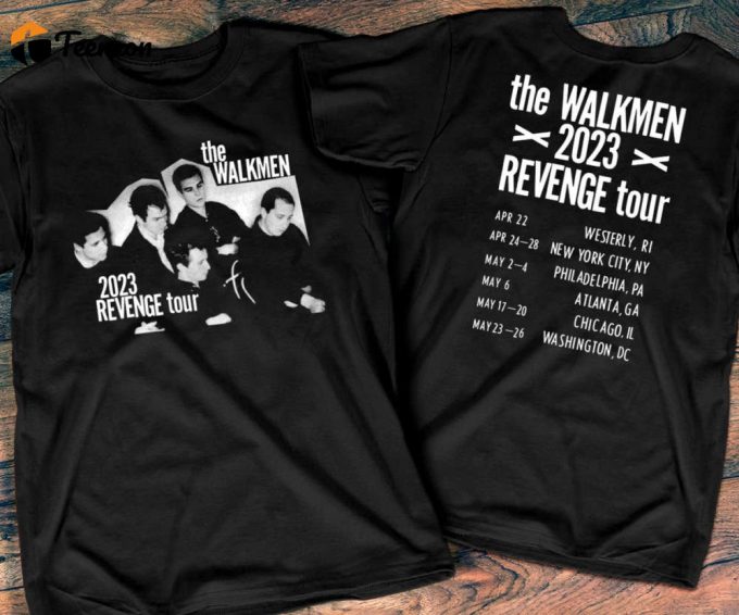 The Walkmen Revenge Tour 2023 T-Shirt: Rock Tour Shirt For Tour Lovers 1