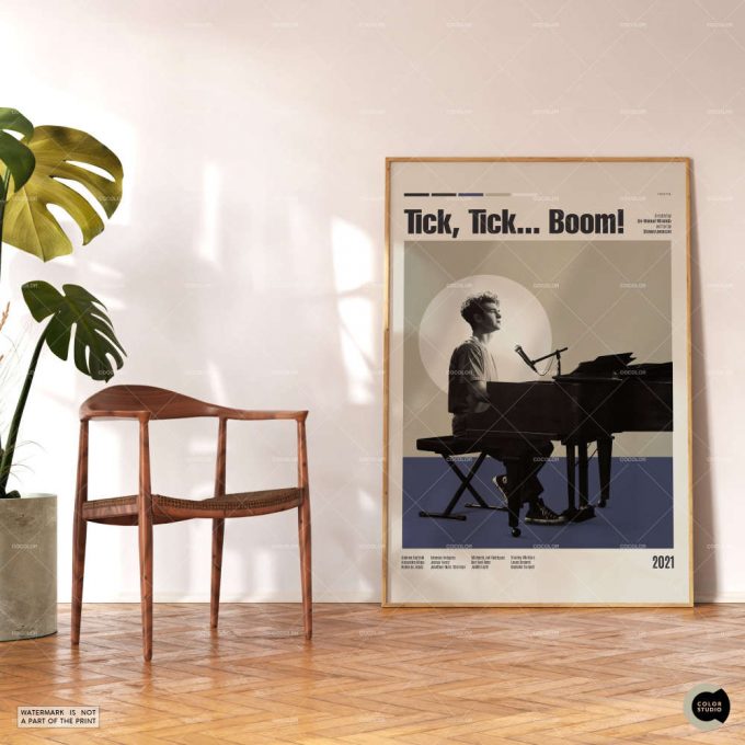 Tick Tick Boom,Lin-Manuel Miranda, Retro Modern Movie Poster For Home Decor Gift, Vintage Inspired Poster For Home Decor Gift 3