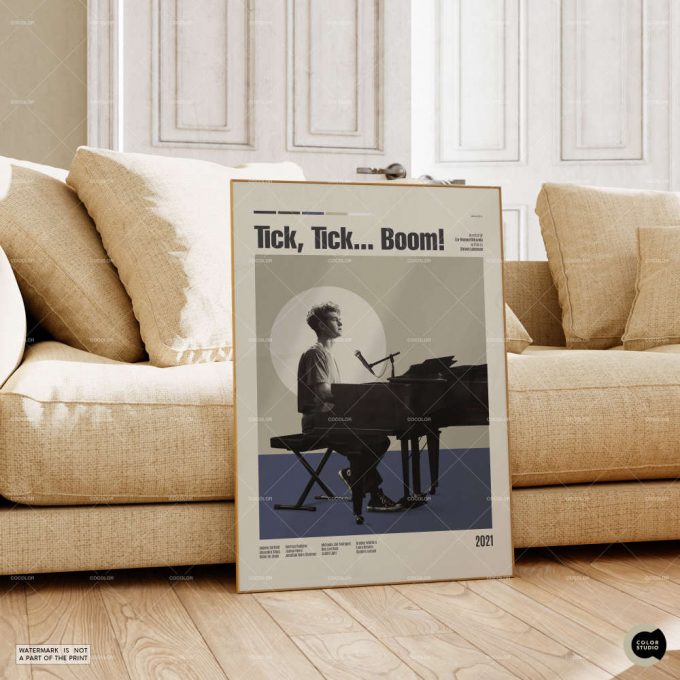 Tick Tick Boom,Lin-Manuel Miranda, Retro Modern Movie Poster For Home Decor Gift, Vintage Inspired Poster For Home Decor Gift 4