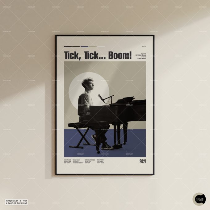 Tick Tick Boom,Lin-Manuel Miranda, Retro Modern Movie Poster For Home Decor Gift, Vintage Inspired Poster For Home Decor Gift 5