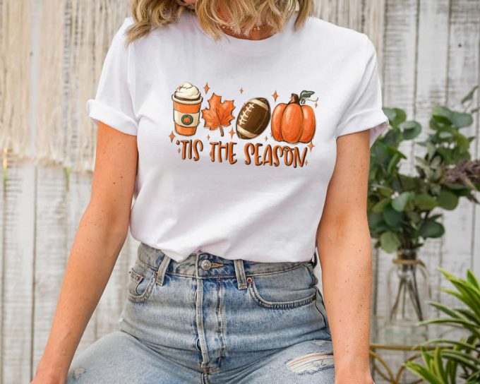 Fall Football Shirts For Women: Tis The Season! Cute Pumpkin Tees 3