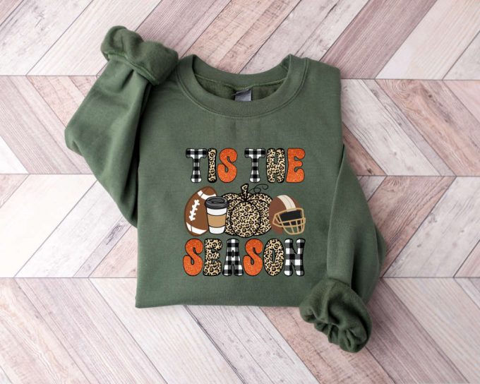 Tis The Season Sweatshirt, Football Sweater, Fall Pumpkin Sweater, Football Sweater For Women, Women Fall Sweater, Fall Season Sweater 2