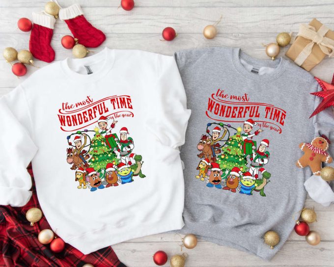 Disney Toy Story Christmas Shirt: Festive T-Rex &Amp; Buzz Lightyear Design For Disney Vacation &Amp; Family