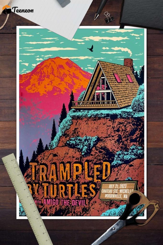 Trampled By Turtles Chateau 2023 Poster For Home Decor Gift