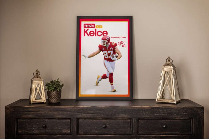 Travis Kelce Poster, Kc Chiefs, Kansas City Chiefs, Football Gifts, Sports Poster, Football Player Poster, Football Wall Art 2
