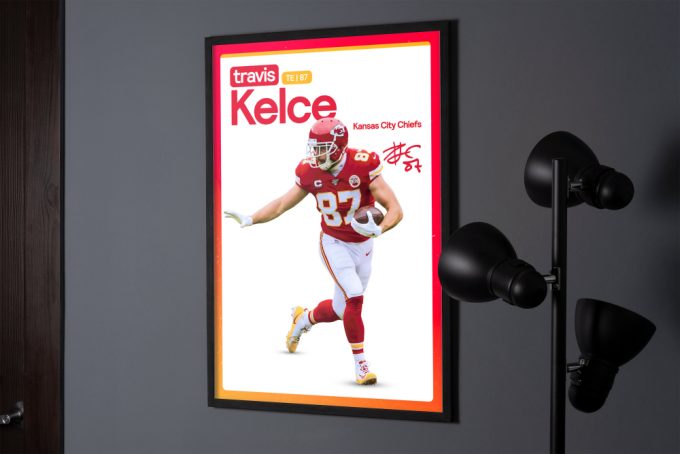 Travis Kelce Poster, Kc Chiefs, Kansas City Chiefs, Football Gifts, Sports Poster, Football Player Poster, Football Wall Art 4