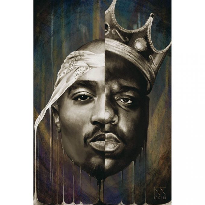 Tupac And Biggie Art Music Poster For Home Decor Gift 3