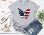 USA Butterfly Shirt, Gift For 4th Of July Shirt, Patriotic Butterfly Shirt, Patriotic Butterfly Shirt, Independence Day Shirt, Floral Tee