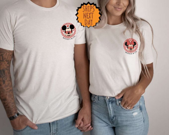 Valentine Day Minnie And Mickey Pocket Shirt, Disney Love Shirt, Valentine’S Day Shirt, Disney Couple Shirt, Mickey Minnie Love Gift Shirt