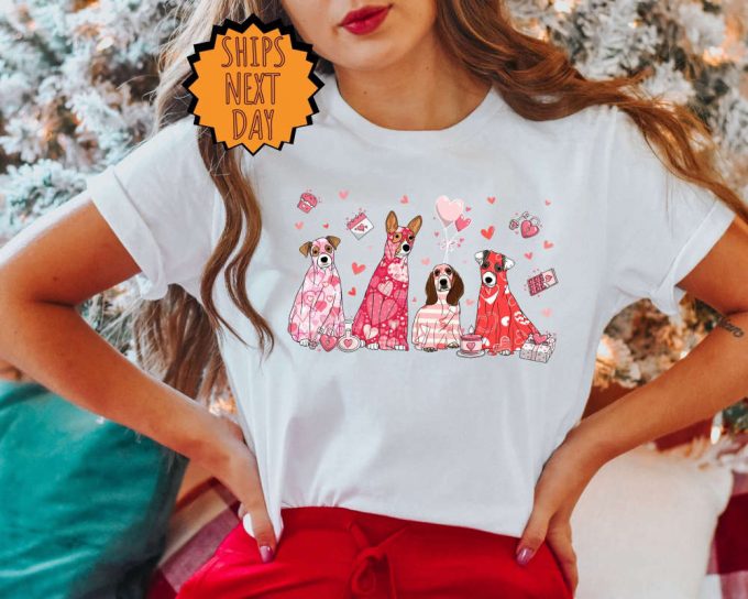 Valentine Dog Shirt, Love Dog Gift Shirt, Dog Lover Shirt, Valentine Shirt, Cute Valentine Shirt, Valentine Lovely Dog Shirts ,Funny Dog Tee 3
