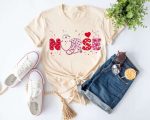 Valentine s Day Nurse Shirt: NICU Nurse Pharmacist Love Tee Pharmacy Tech Critical Care ICU