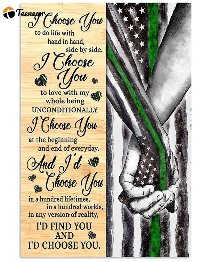 Veteran Valentine I Choose You Poster For Home Decor Gift Vertical Poster For Home Decor Gift Pa85 1