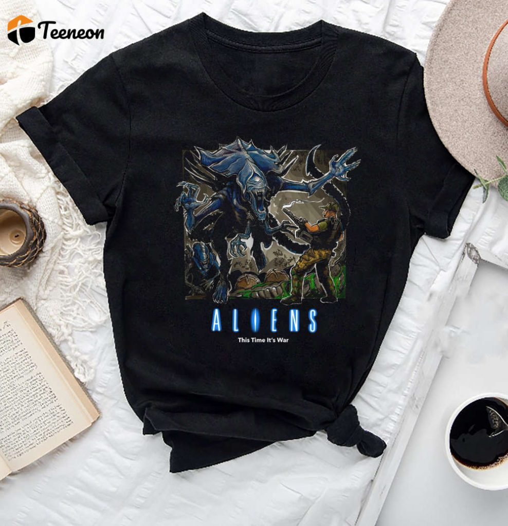 Vintage Aliens Movie Poster 1986 Shirt: Xenomorph Horror Film Tee 2