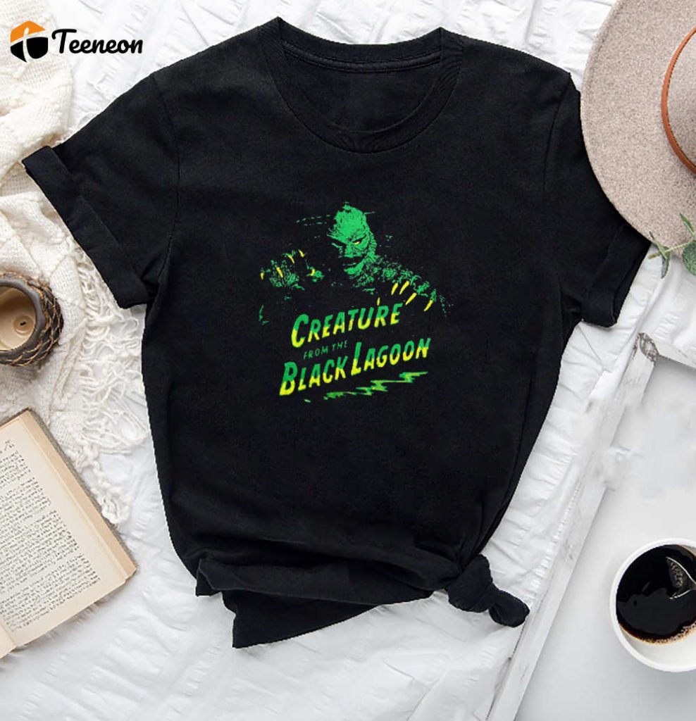 Vintage Creature From The Black Lagoon T-Shirt - Horror Movie Poster Shirt For Him Her Ideal Gift For Horror Movie Fans 2