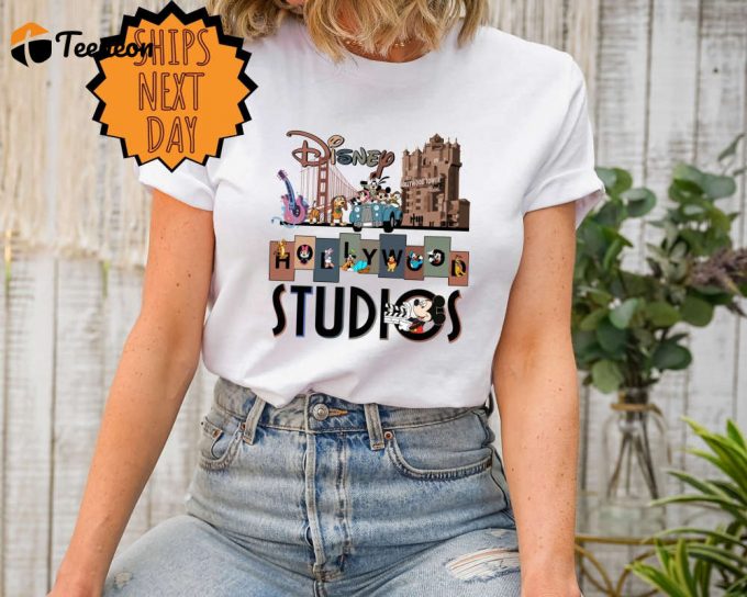 Vintage Disney Hollywood Shirt, Retro Hollywood T-Shirt, Hollywood Trip 2023 Shirt, Disney Family Vacation Trip Shirt, Disney Gift Shirt 1