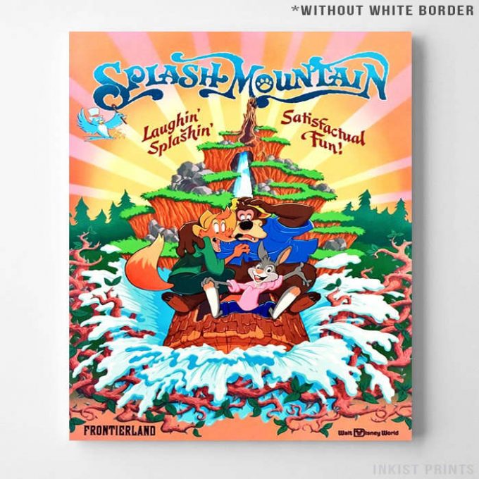 Vintage Disneyland World, Splash Mountain, Disneyland Poster 2