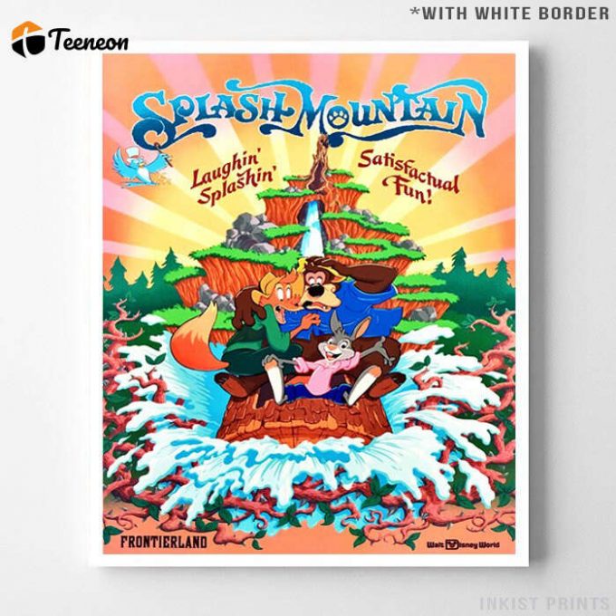 Vintage Disneyland World, Splash Mountain, Disneyland Poster 1