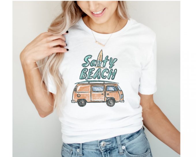 Vintage Salty Beach Shirt, Hello Summer T-Shirt, Shirt For Women, Womens Summer Shirt, Vacation Shirt, Beach Shirt, Beach Boys Vintage Shirt 3