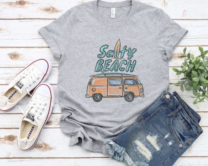 Vintage Salty Beach Shirt, Hello Summer T-Shirt, Shirt For Women, Womens Summer Shirt, Vacation Shirt, Beach Shirt, Beach Boys Vintage Shirt 4