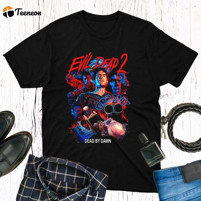 Vintage Evil Dead Movie Shirt: Men S &Amp;Amp; Women S 80S Nostalgia Fan Art Tee 1