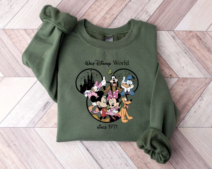 Vintage Walt Disney World Est 1971 Sweatshirt - Mickey &Amp; Friends Matching Family Sweater 2