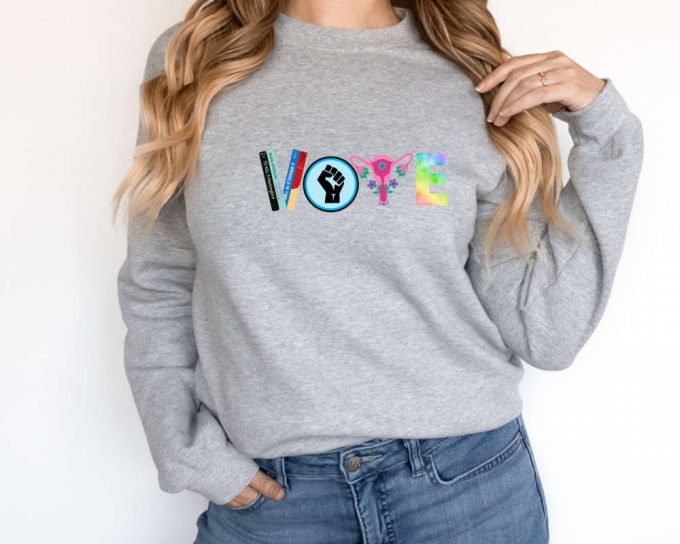 Vote Sweatshirt, Banned Books Sweater, Reproductive Rights, Blm Sweater, Political Activism Sweater, Pro Roe V Wade, Election Sweater, Lgbtq 3