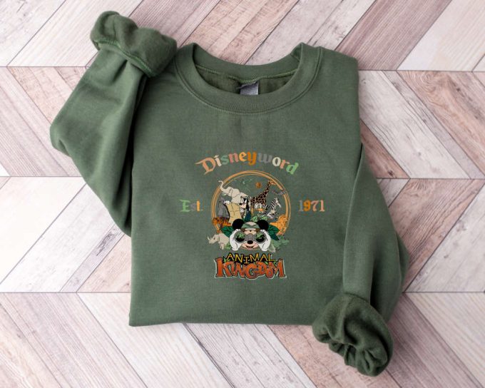 Walt Disney World Est 1971 Sweatshirt, Animal Kingdom Sweater, Mickey And Friend Sweater, Disneyworld Est 1971 Sweat, Disney Family Sweater 3