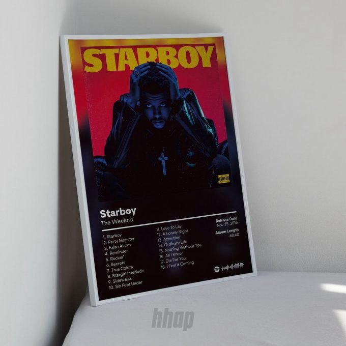 Weeknds - Starboy Album Cover Poster For Home Decor Gift 2