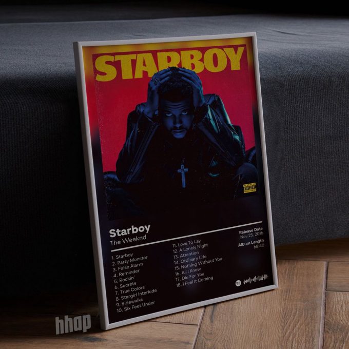 Weeknds - Starboy Album Cover Poster For Home Decor Gift 3