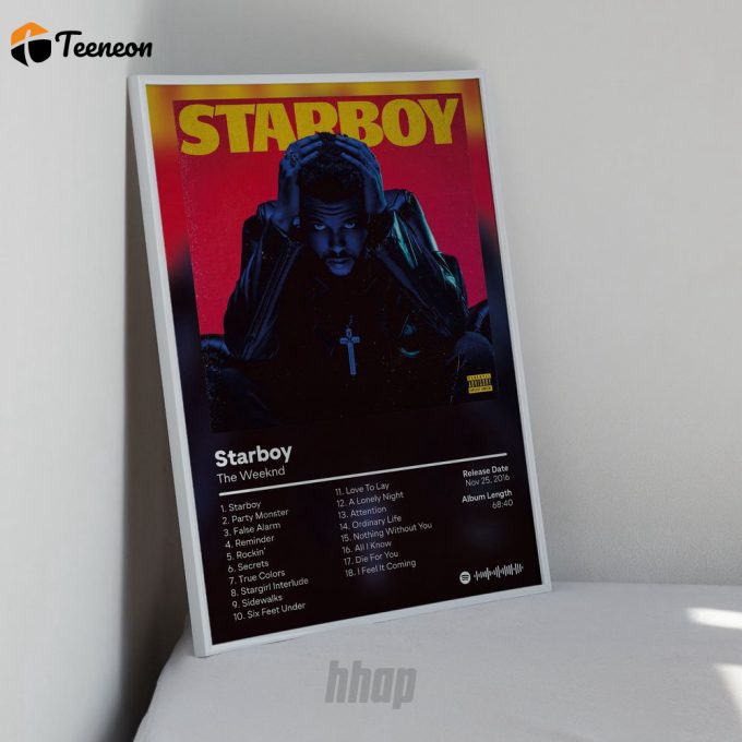 Weeknds - Starboy Album Cover Poster For Home Decor Gift 1