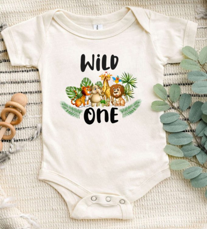 Wild One Safari Birthday Shirt Family Birthday Party Tee First Baby Birthday Shirt 2