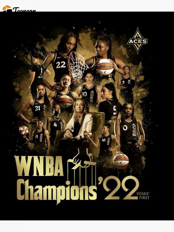 Wnba Champions 22 Las Vegas Aces Premium Matte Vertical Poster For Home Decor Gift 1