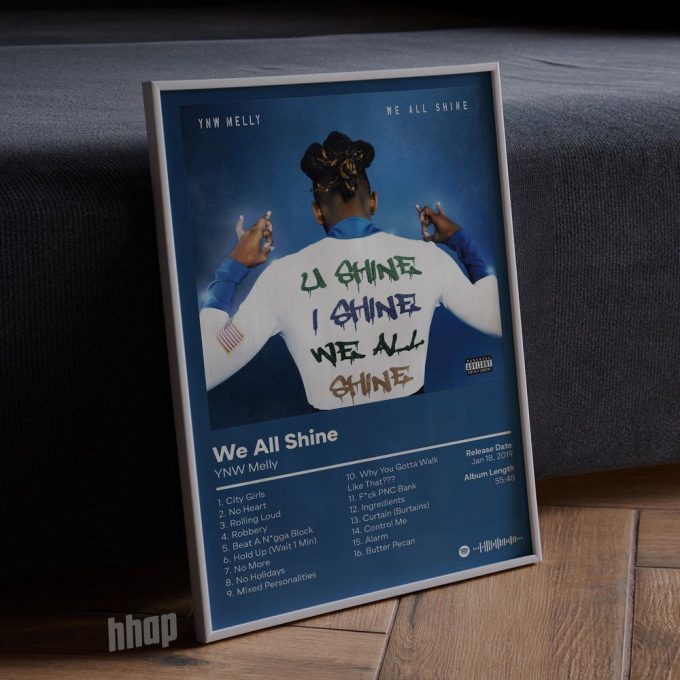 Ynw Melly - We All Shine - Album Poster For Home Decor Gift 4