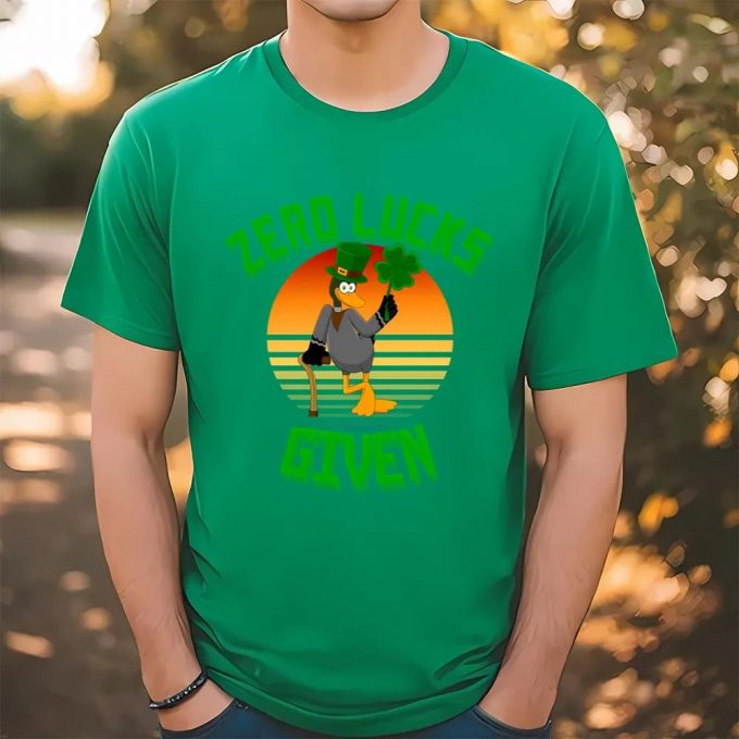 Zero Lucks Given Funny St Patricks Day T Shirt 2