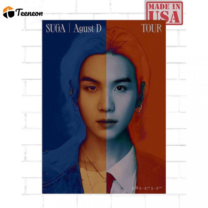 Agust D Tour Poster For Home Decor Gift For Home Decor Gift Suga Of Bts 1