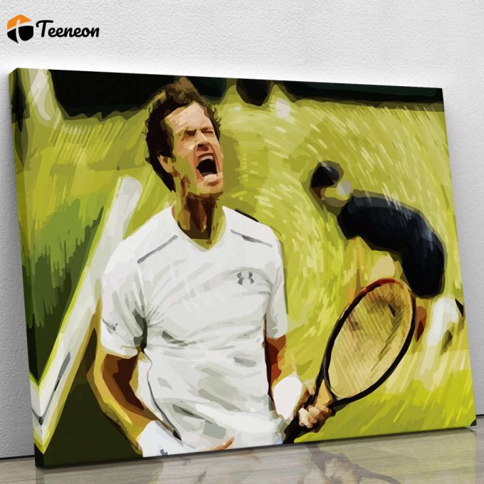 Andy Murray Wimbledon Canvas Print Or Poster For Home Decor Gift 8179