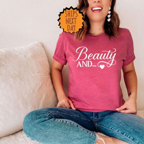 Beauty And The Beard Shirt, Valentines Day Couples Shirt ,His and Her Valentines Day Gift Shirt, Anniversary Shirt, Valentine Couple Shirt