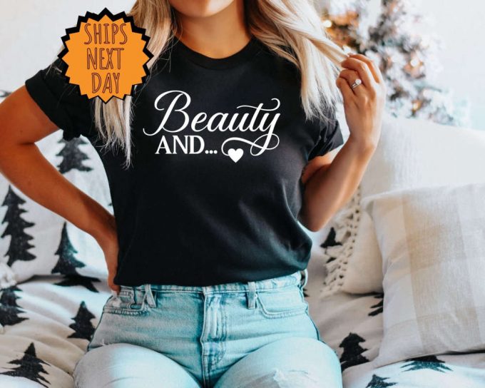 Beauty And The Beard Shirt, Valentines Day Couples Shirt ,His And Her Valentines Day Gift Shirt, Anniversary Shirt, Valentine Couple Shirt 3