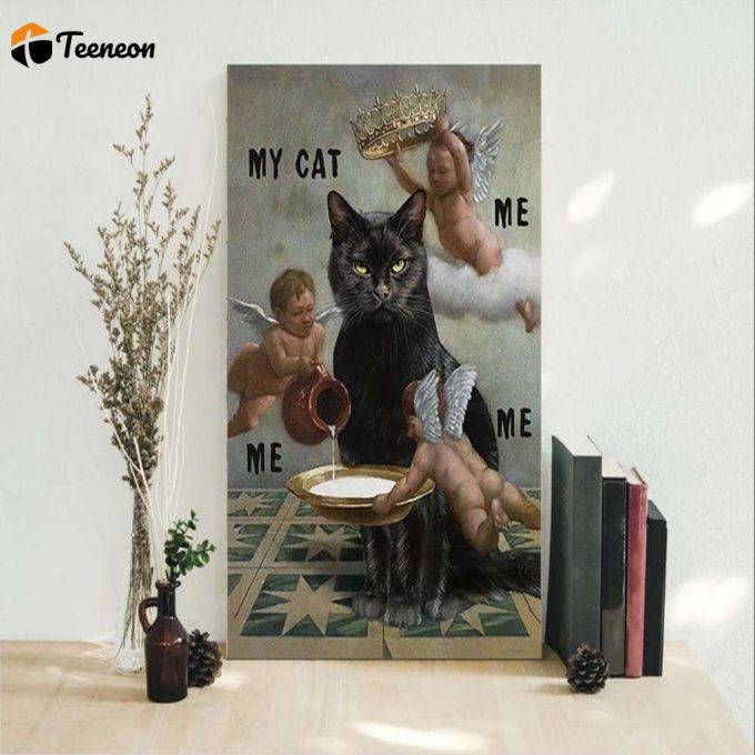 Black Cat Black Cat Meme Cat King Poster For Home Decor Gift For Home Decor Gift 1