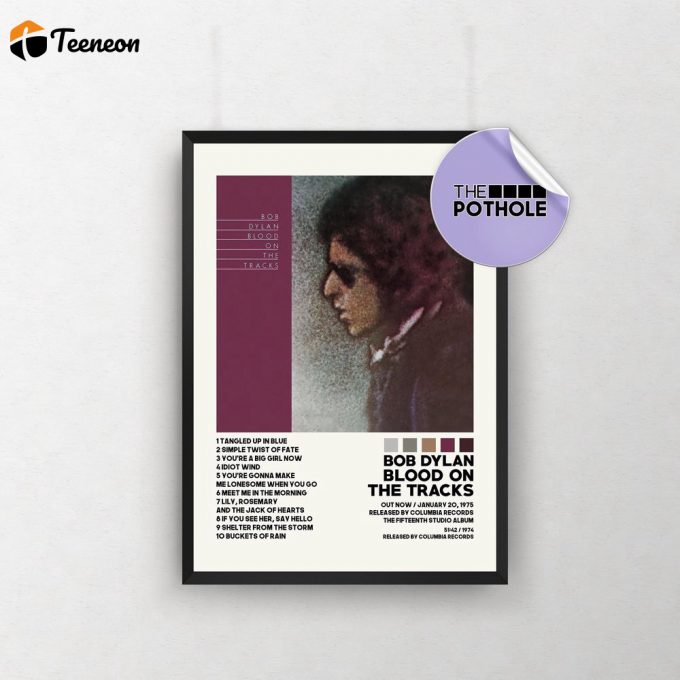 Bob Dylan Poster For Home Decor Gifts / Blood On The Tracks Poster For Home Decor Gift 1