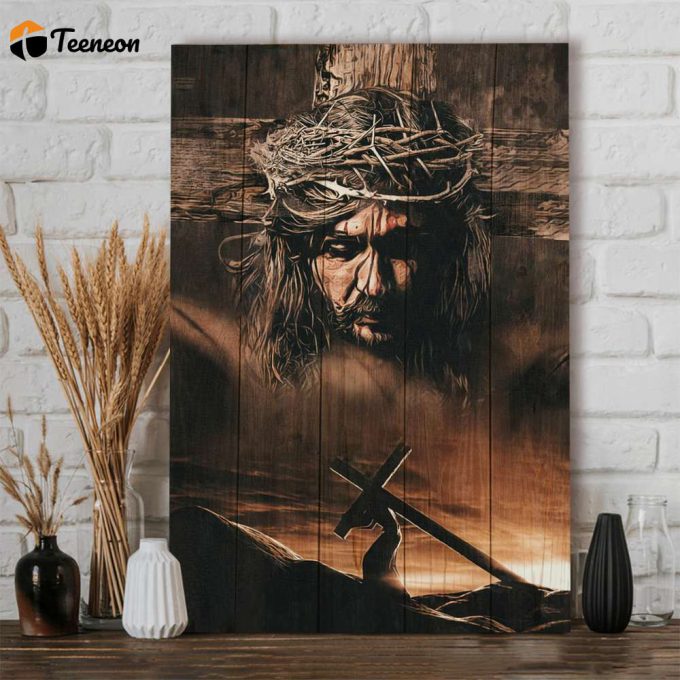 Christ Carrying The Cross On His Way Poster For Home Decor Gift For Home Decor Gift 1