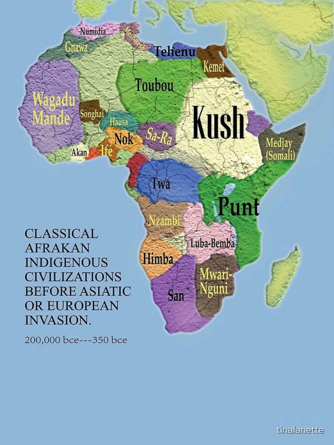 Classical Ancient African Map Premium Matte Vertical Poster For Home Decor Gift 2