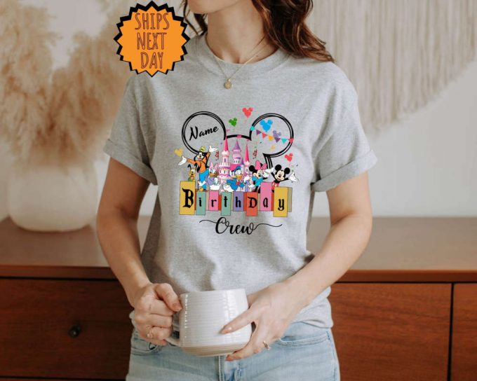 Custom Disney Birthday Crew Shirt, Disney Birthday Trip Shirt, Birthday Name Shirt ,Disney Group Birthday Shirt, Custom Birthday Gift Shirt 2